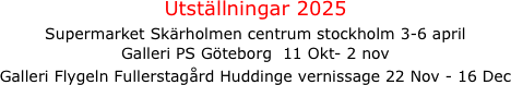 Utställningar 2025